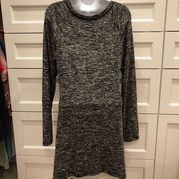 MAX EDITION Black Heather Tunic Sweater Scoopneck Soft Large EUC! - Picture 2 of 5